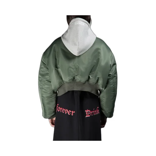 Cropped Bomber Jacket