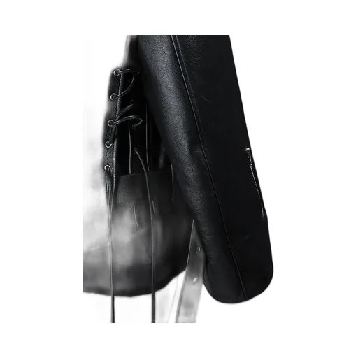 Oversized Leather Biker Jacket