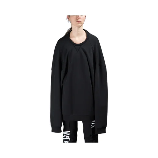 Black Reconstructed Sweatshirt
