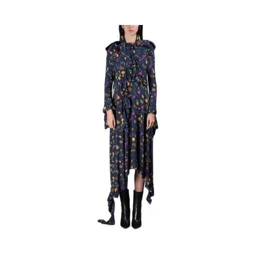 Floral Print Ruffle Dress