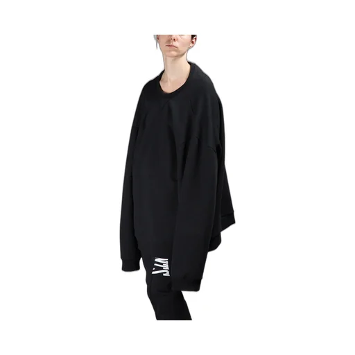Black Reconstructed Sweatshirt