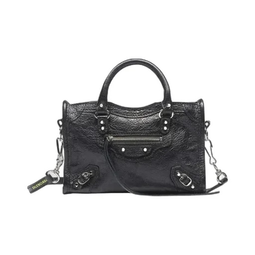 Classic Silver Nano City Shoulder Bag