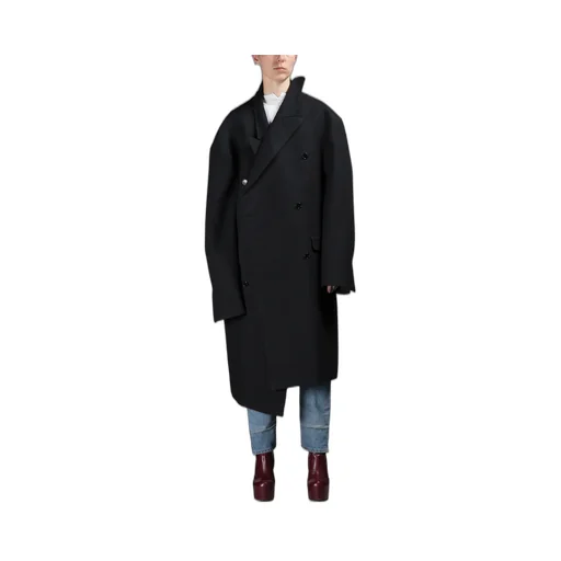 Double-Breasted Oversized Coat