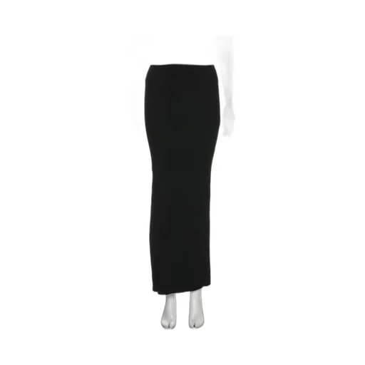Ribbed Knit Maxi Skirt