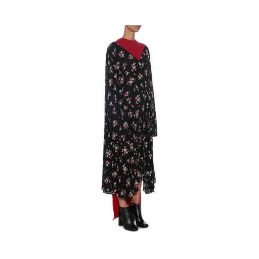 Floral Red Dress