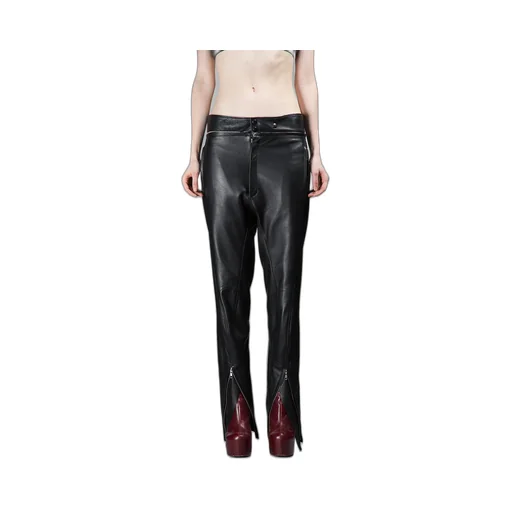 Leather Zip Pants