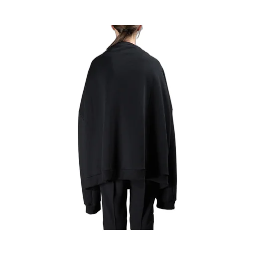Black Reconstructed Sweatshirt