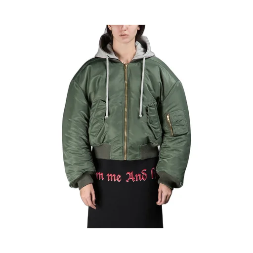 Cropped Bomber Jacket