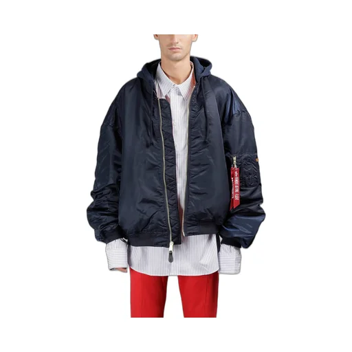 Blue Alpha Ma-1 Bomber Jacket
