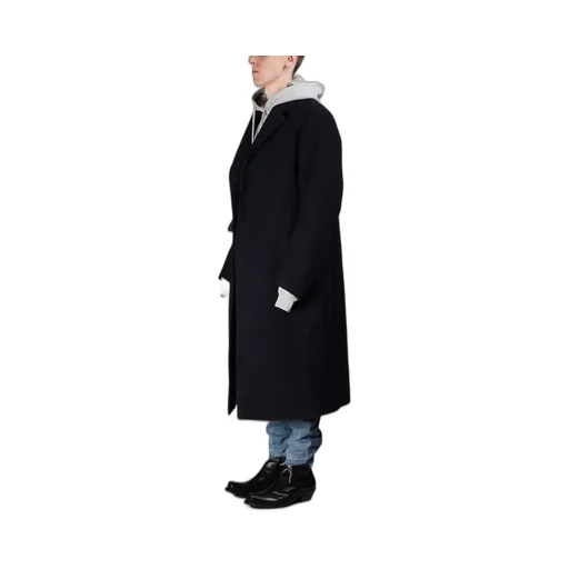 Navy Long Overcoat