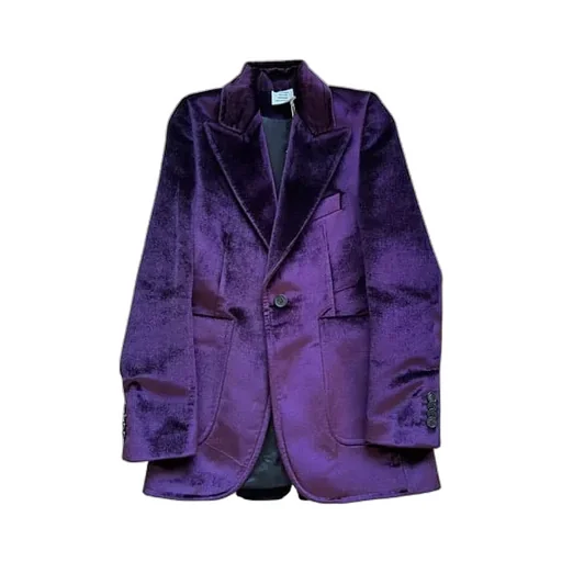 Purple Velvet Blazer