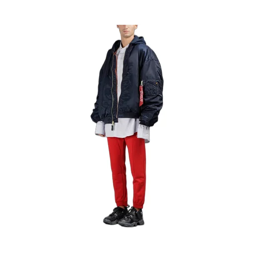 Blue Alpha Ma-1 Bomber Jacket