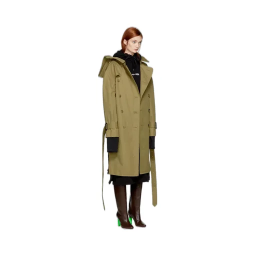 Hooded Trench Coat