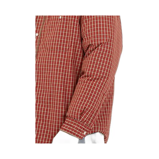 Checked Padded Canvas Shirt Jacket
