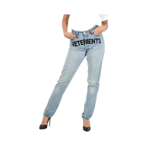 Logo Embroidered Jeans