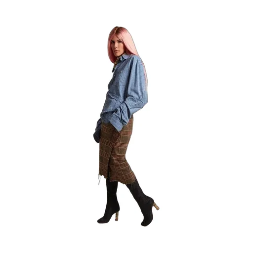 Plaid Wrap Skirt