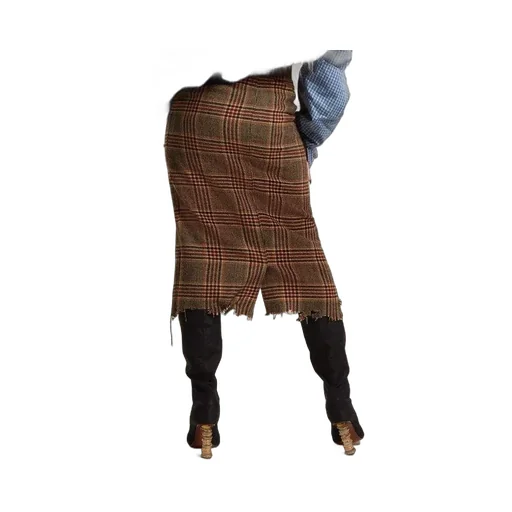Plaid Wrap Skirt