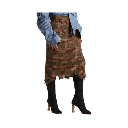 Plaid Wrap Skirt