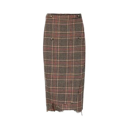 Plaid Wrap Skirt
