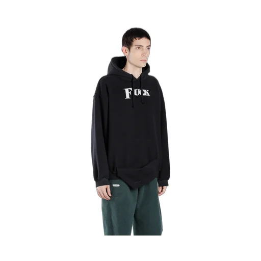 Black Inside Out Fuck Hoodie