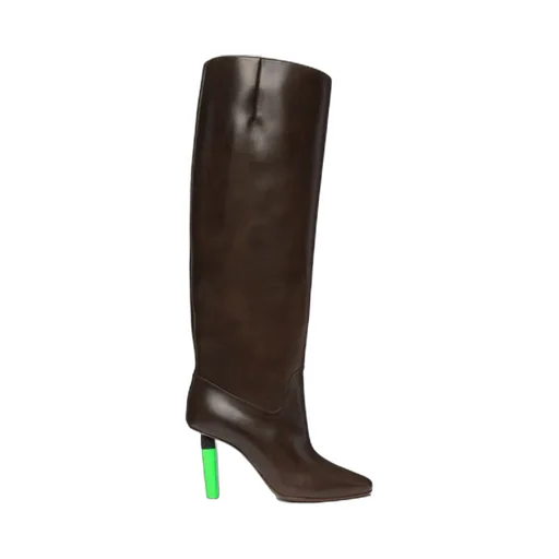 Social Worker Knee-High Leather Boots