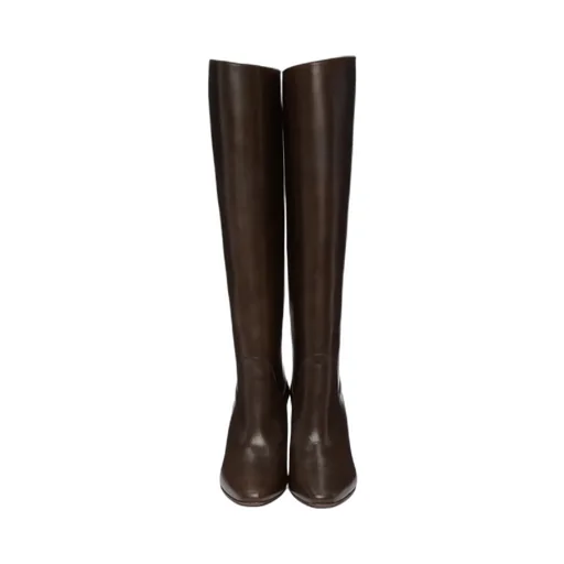 Social Worker Knee-High Leather Boots