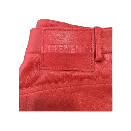 Red Leather Mini Skirt
