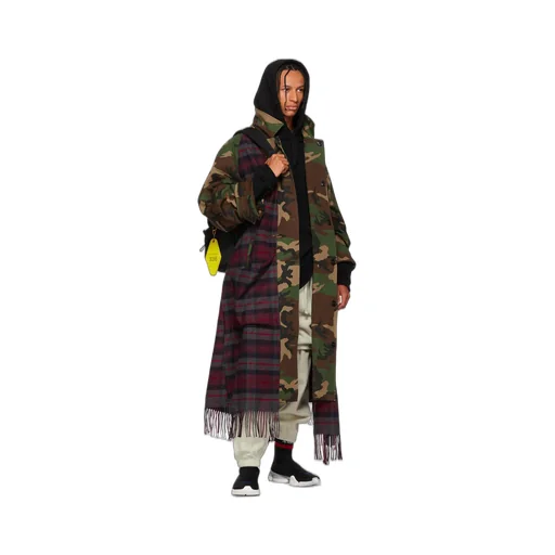 Camo Scarf Coat