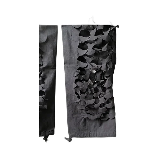Cutout Black Cargo Pants