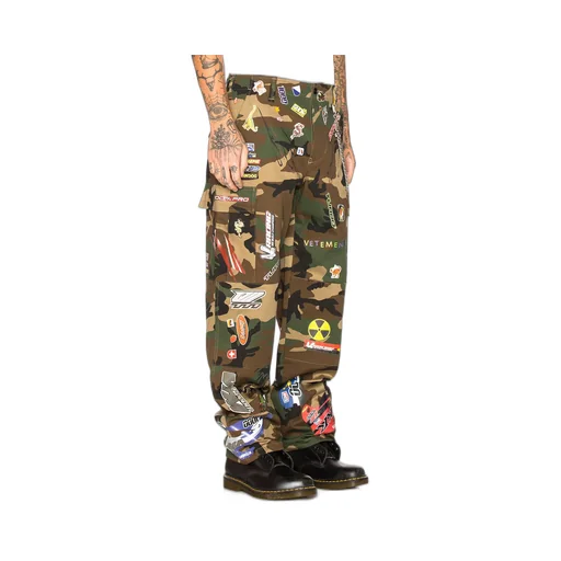 Camo Sticker Cargo Pants