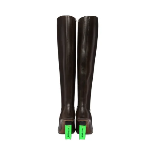 Social Worker Knee-High Leather Boots