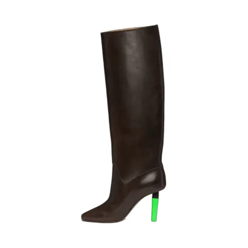 Social Worker Knee-High Leather Boots