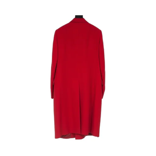 Red Double-Breasted Coat