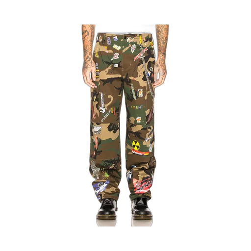Camo Sticker Cargo Pants