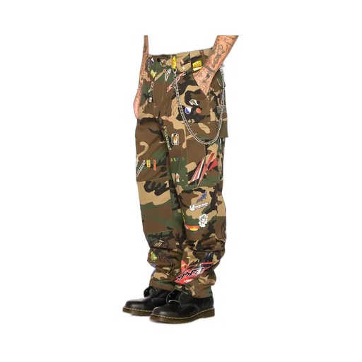 Camo Sticker Cargo Pants