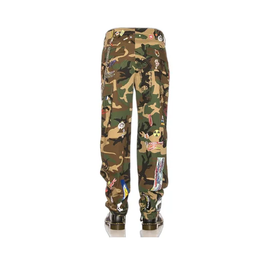 Camo Sticker Cargo Pants