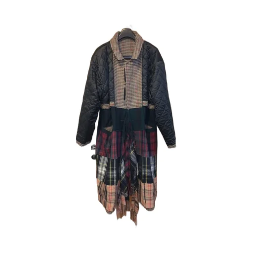 Brown Patchwork Coat