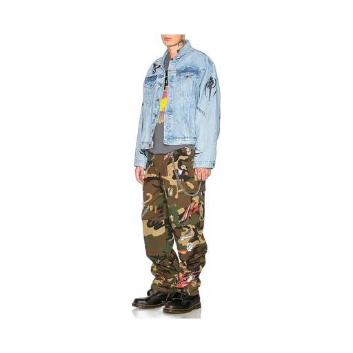 Camo Sticker Cargo Pants