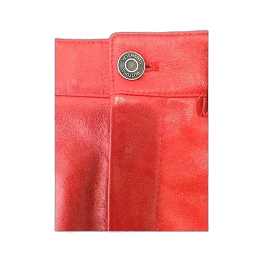 Red Leather Mini Skirt