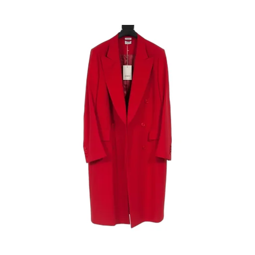 Red Double-Breasted Coat