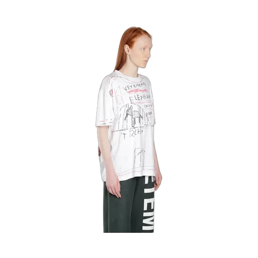 Elephant Print Oversized T-Shirt