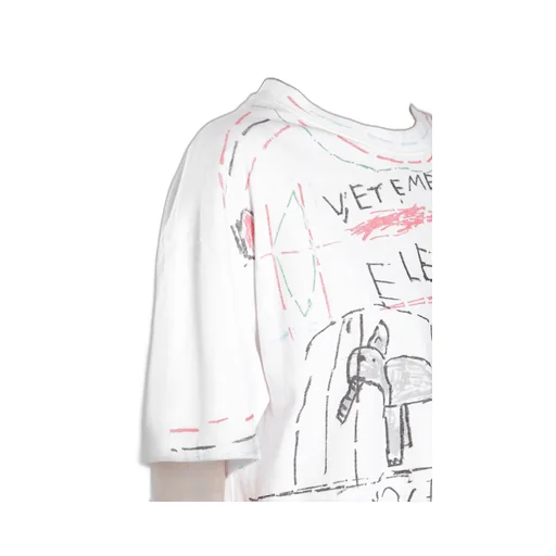 Elephant Print Oversized T-Shirt