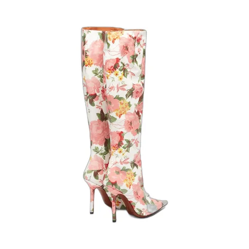 Floral Heel Boots