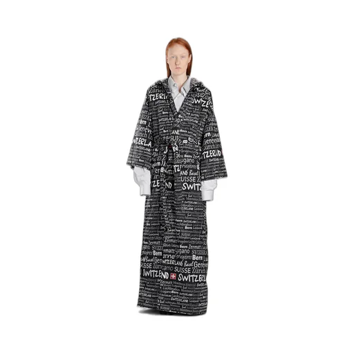 Logo Swiss Kimono Coat