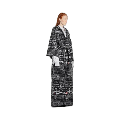 Logo Swiss Kimono Coat