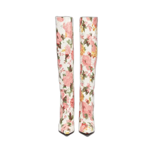 Floral Heel Boots
