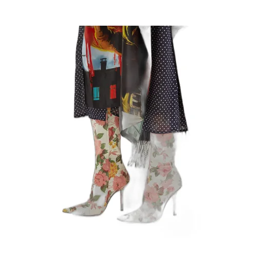 Floral Heel Boots