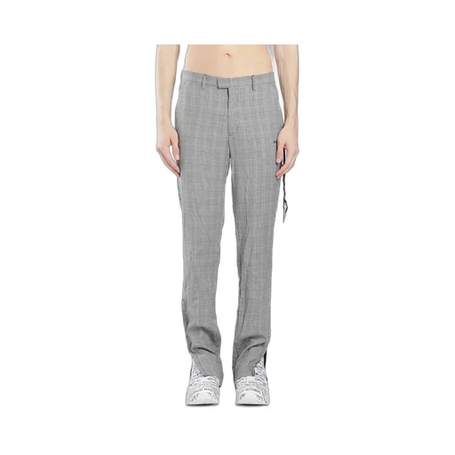 Grey Plaid Trousers