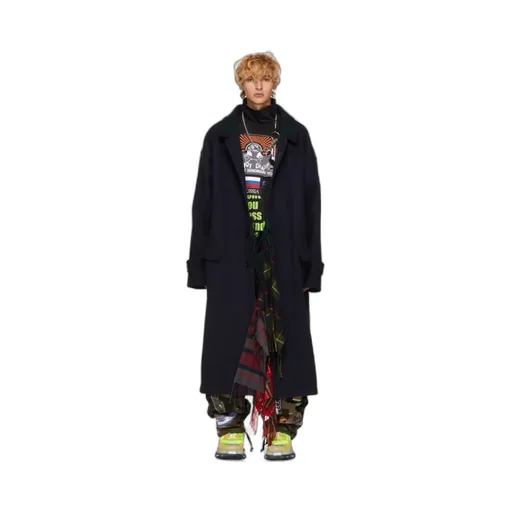 Layer Scarf Overcoat