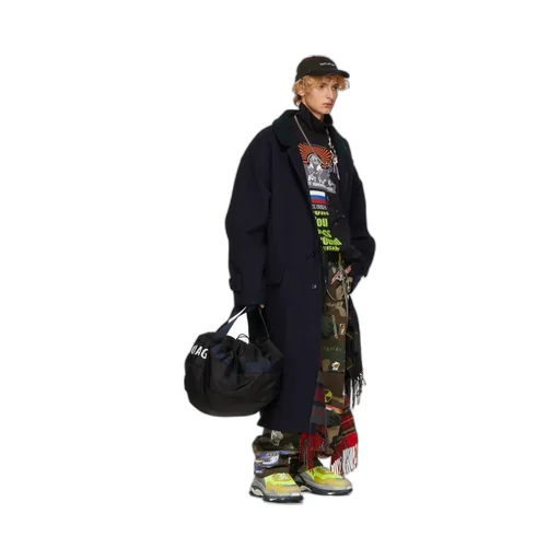 Layer Scarf Overcoat